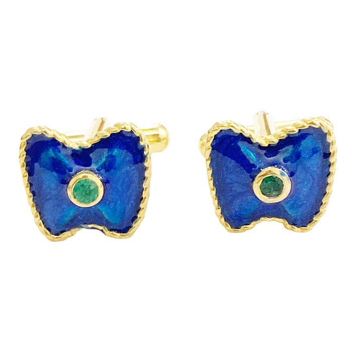 Gemelos de latón chapado en oro de 14 quilates, 8,45 g. Peso para venta al por mayor de Misteerious Seed