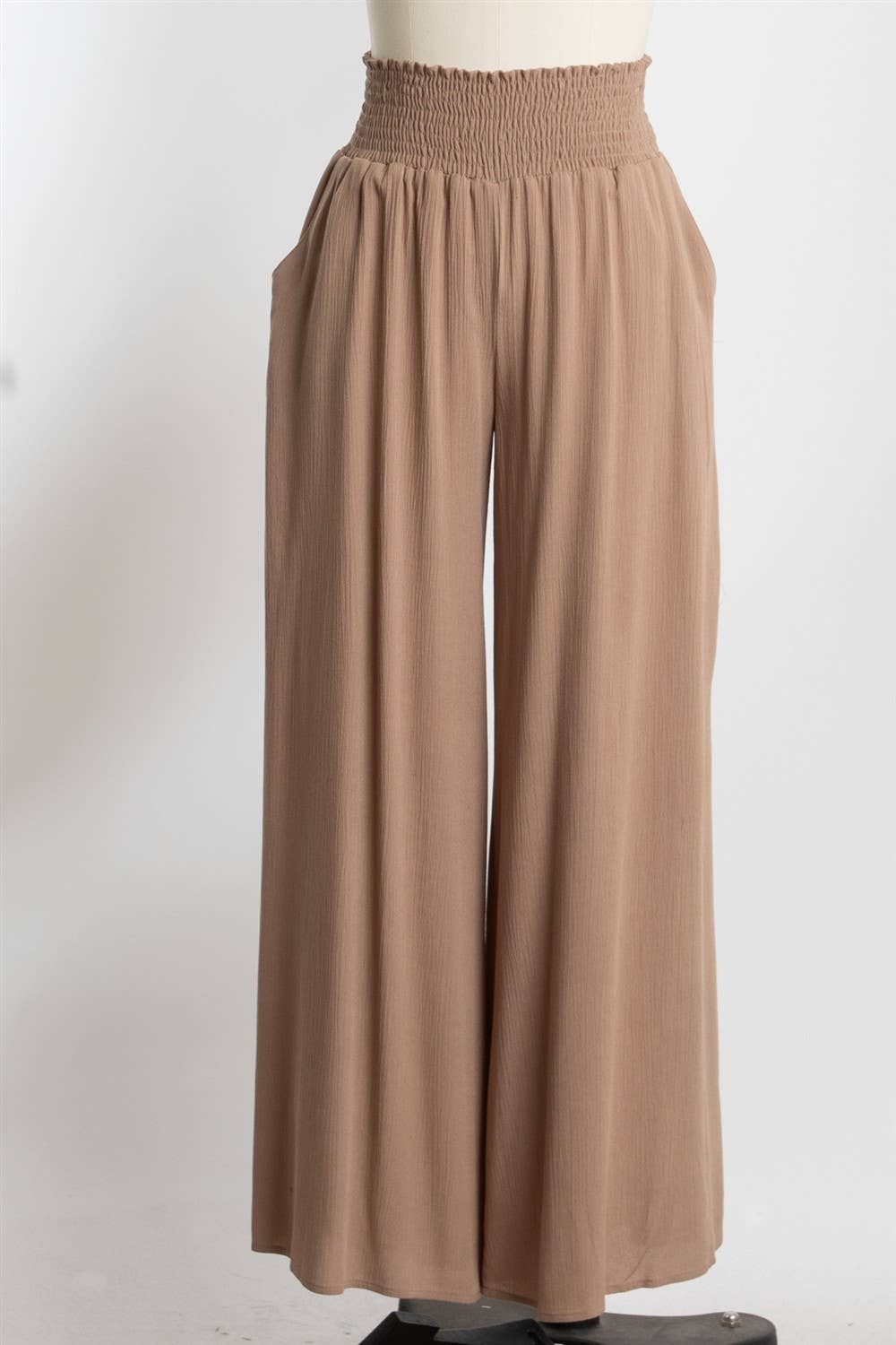 Final Touch – wholesale Pants – Women's – Heavy Gauze Wide Leg Pants - NP70263D-HV17