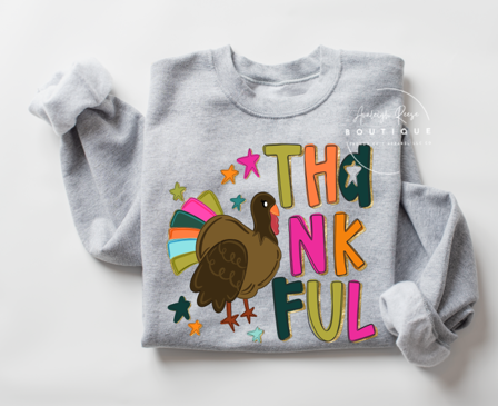 Trendy Chic Apparel LLC - Wholesale Graphic Sweatshirt - Women's - Thankful Sweatshirts & T-Shirts  3