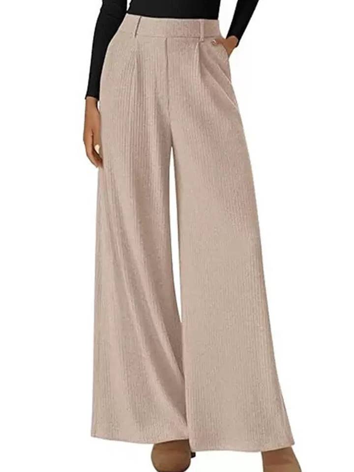 Lovenne - Wholesale Pants - Women's - Versatile solid color straight wide-leg pants32