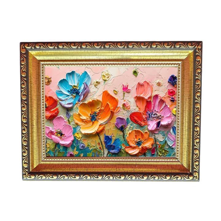 Antique Gold Frames Abstract Flowers 7 for wholesale by Boulder Innovations