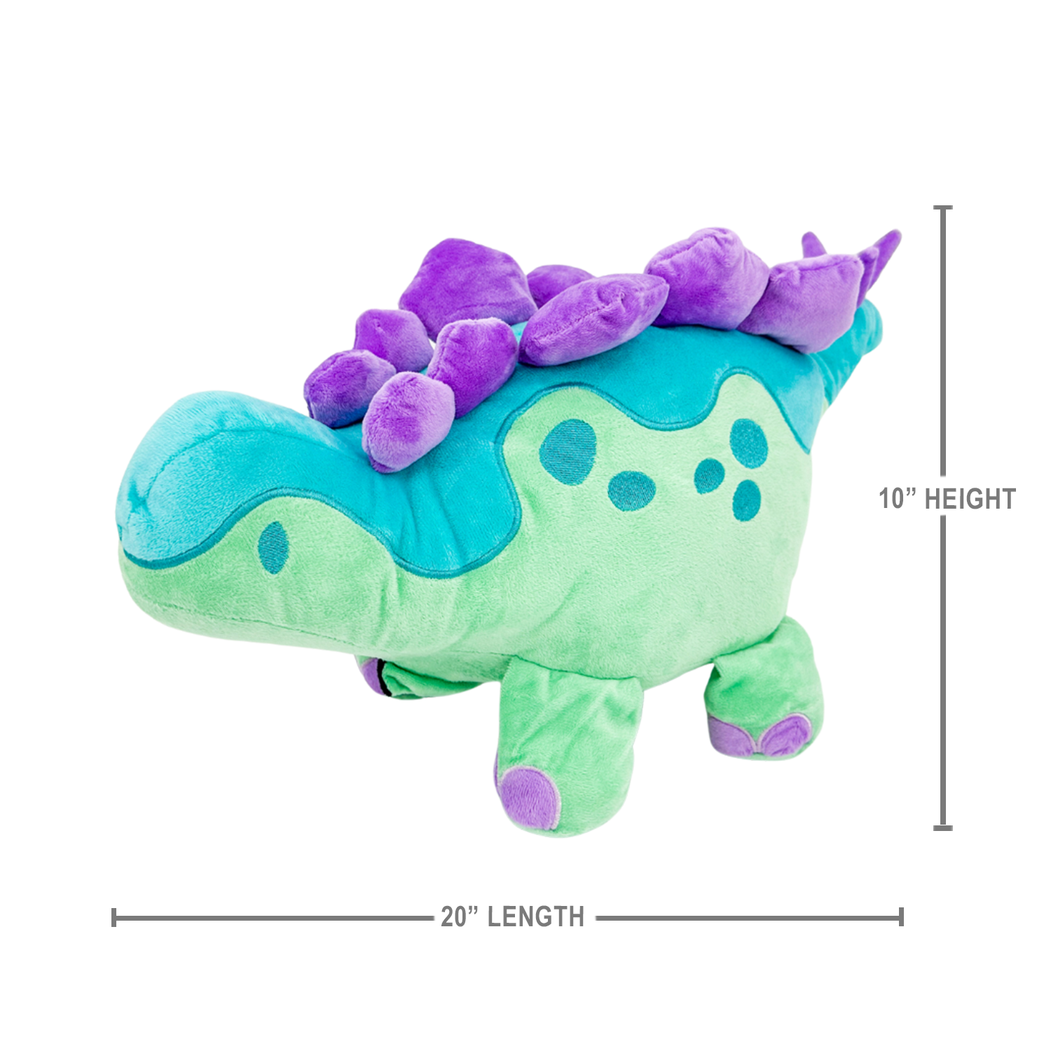 Womple Studios - Wholesale Stuffed/Plush Toy - Kids & Baby - DinoGlows MEGA Stegosaurus Reversible Fossil Plush Dinosaur3