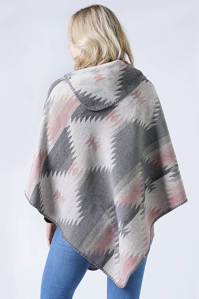 Hana - Wholesale Poncho - Women's - Western Pattern Poncho6