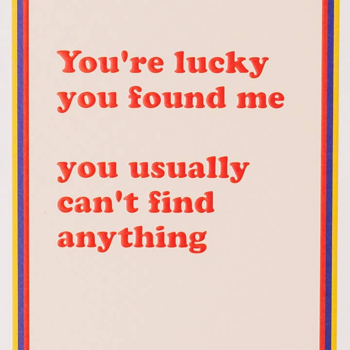 Cath Tate Cards - Wholesale Anniversary Card - FOUND ME1