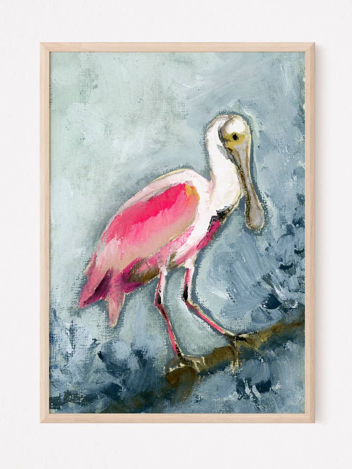 Willow, Spatule rosée - Impression Giclée pour la vente par Amanda Wathen Fine Art