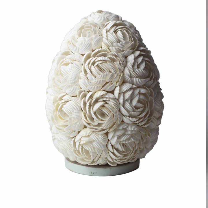Lampe Boho Sea Shell, rose ovale, 20 cm pour la vente par AWGifts Europe