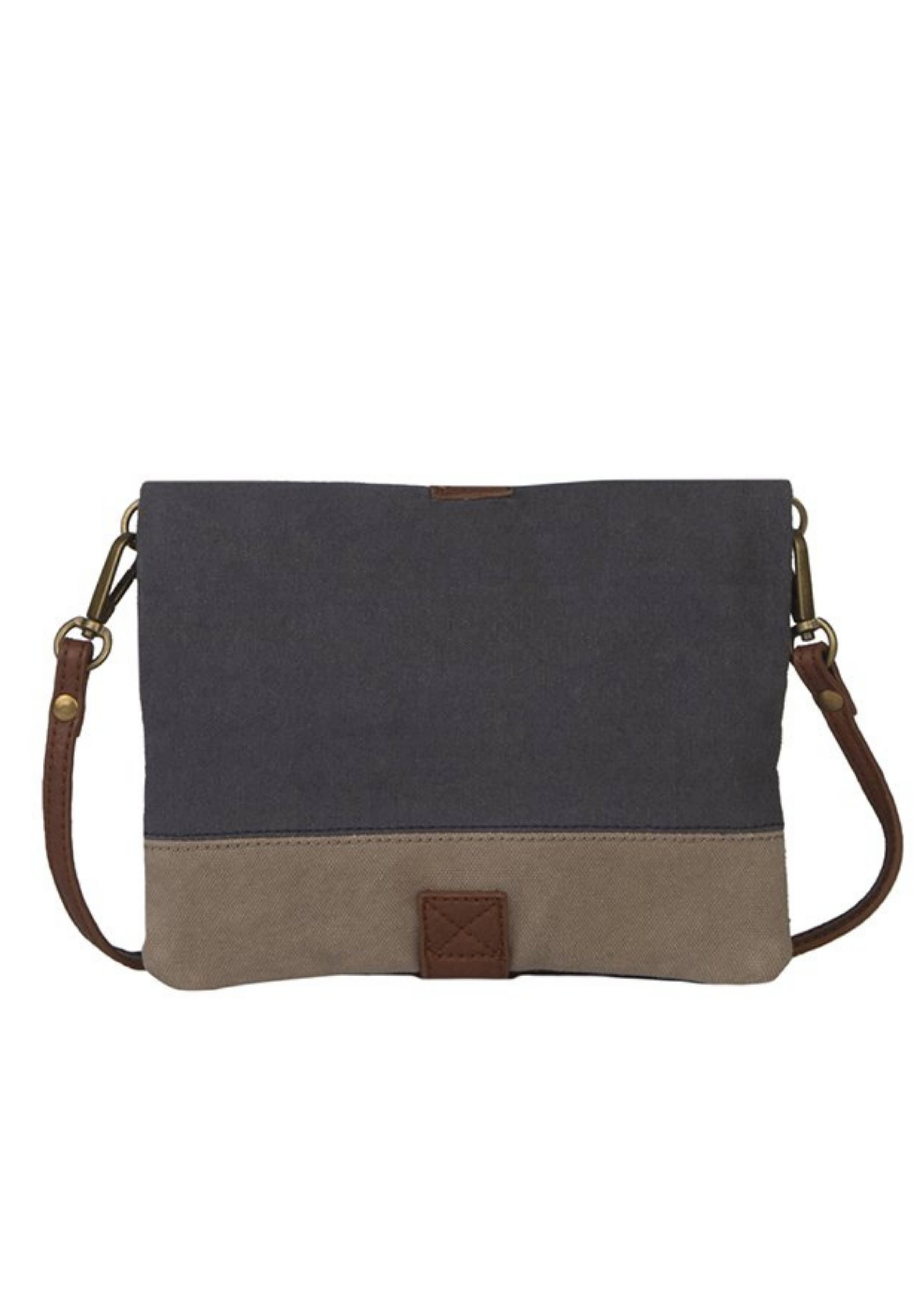 Mona B. – Großhandel Umhängetasche - Damen – Finley M-5299 Umhängetasche aus Segeltuch, hochgeklappt4