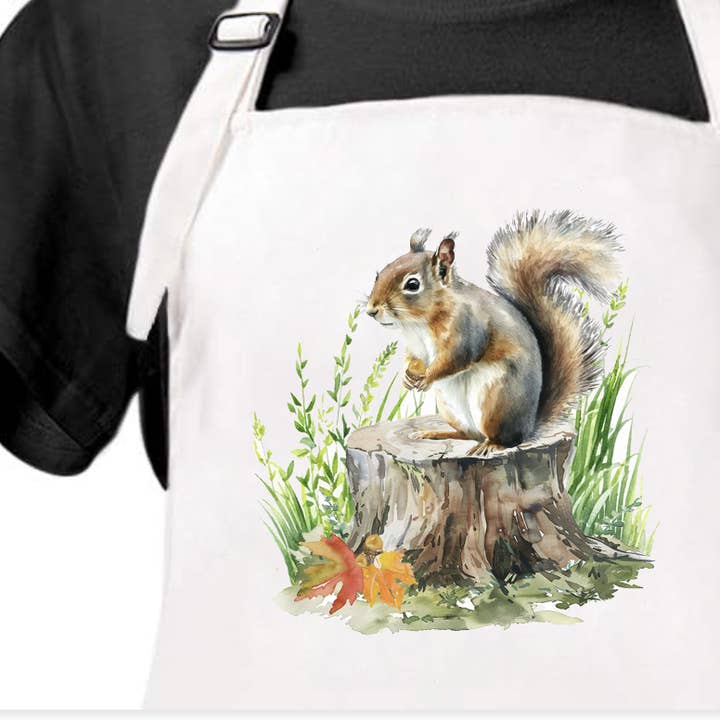 M Design Studio Gifts - Wholesale Apron - Squirrel Apron1