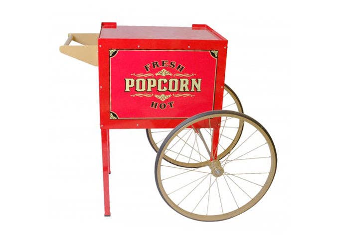 EcoQuality - Wholesale Kitchen Appliance - Cart/Trolley for Street Vendor Popcorn Machine, Snow Bank0