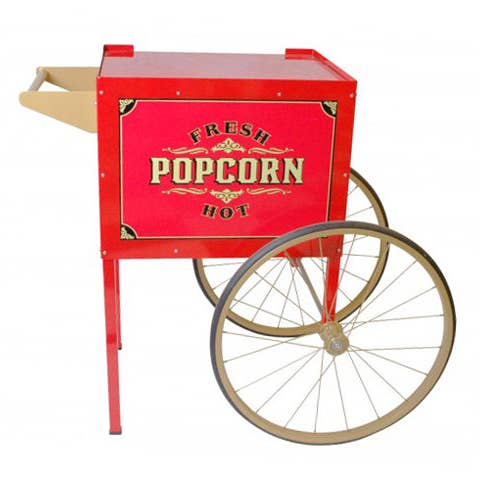EcoQuality - Wholesale Kitchen Appliance - Cart/Trolley for Street Vendor Popcorn Machine, Snow Bank