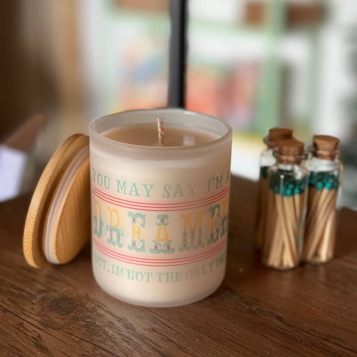 Hintercraft Handmade – wholesale Jar/filled candle – You May Say I'm A Dreamer Candle