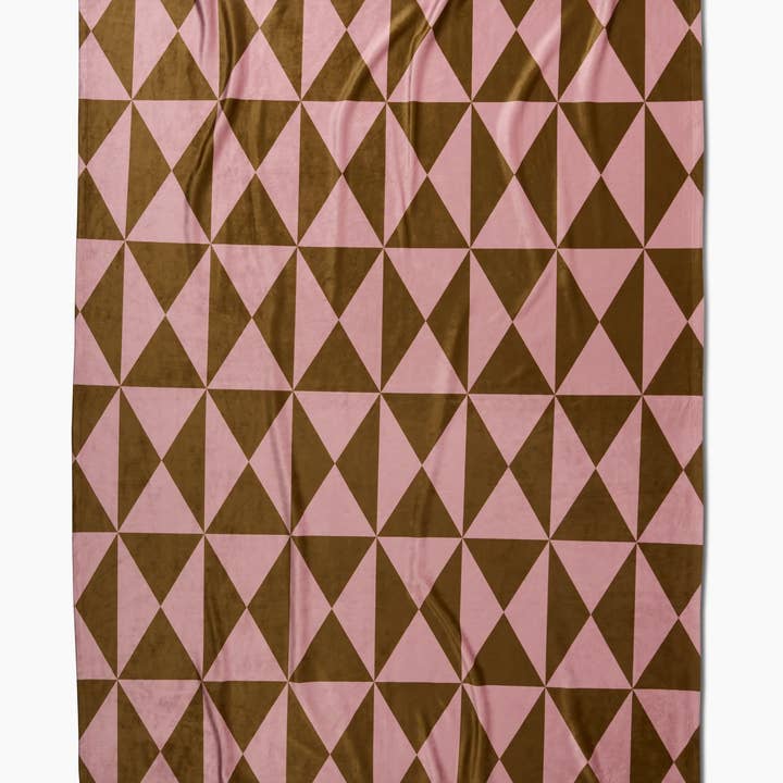 Geometry - Wholesale Throw Blanket - Bronze Butter Blanket