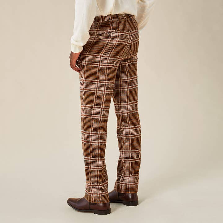 KHAKI Glenn Check Pants for wholesale on Faire1