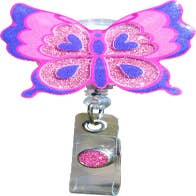 Wholesale Glitterific Badge Reel Choose Happiness for your store - Faire