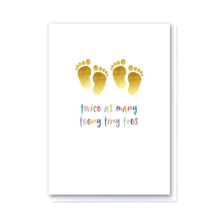 Building Blocks Twice As Many Teeny Tiny Toes for wholesale by Grace Jackson Design