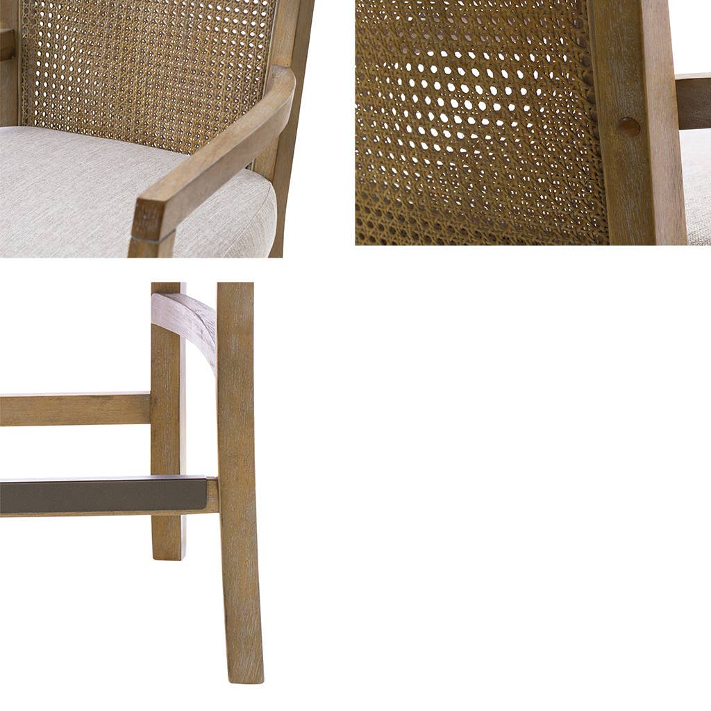 Olliix - Wholesale Stool - Farmhouse Armed Cane Back Counter Stool Barstool8