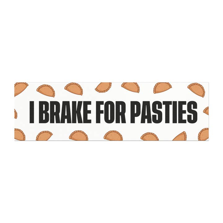 Up North Attitude - Wholesale Car Decorative Charm - Unisex - I Brake for Pasties Car Magnet – Funny Michigan Road Trip Magnet, Yooper Pride Accessory1