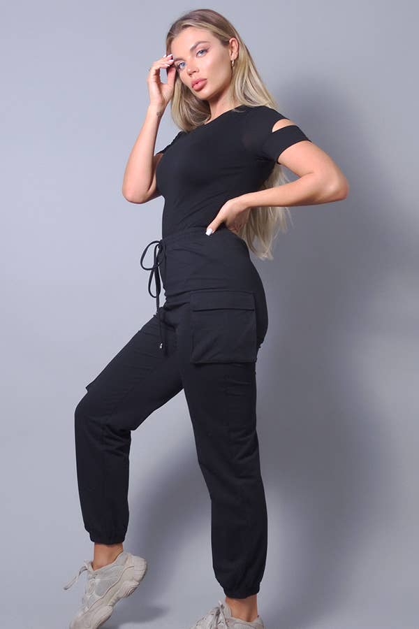 CEFIAN FASHION - Wholesale Bodysuit - Women's - NEW EDGY SELENA CUTOUT BODYSUIT19