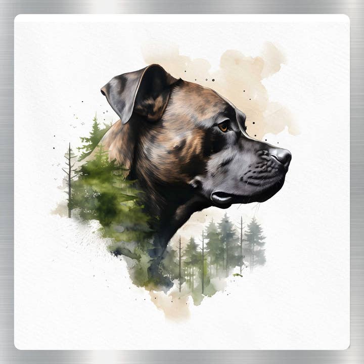 Autocollant Staffordshire Bull Dog pour la vente par GraffMerch.com