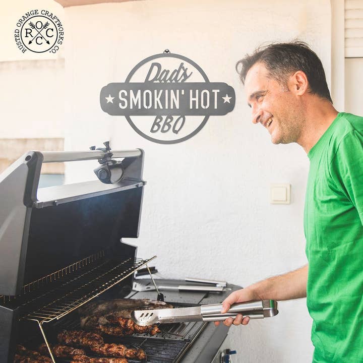 Rusted Orange Craftworks Co. - Wholesale Sign - Smokin' Hot Plaques - Personalized Outdoor Hanging Barbecue Signs