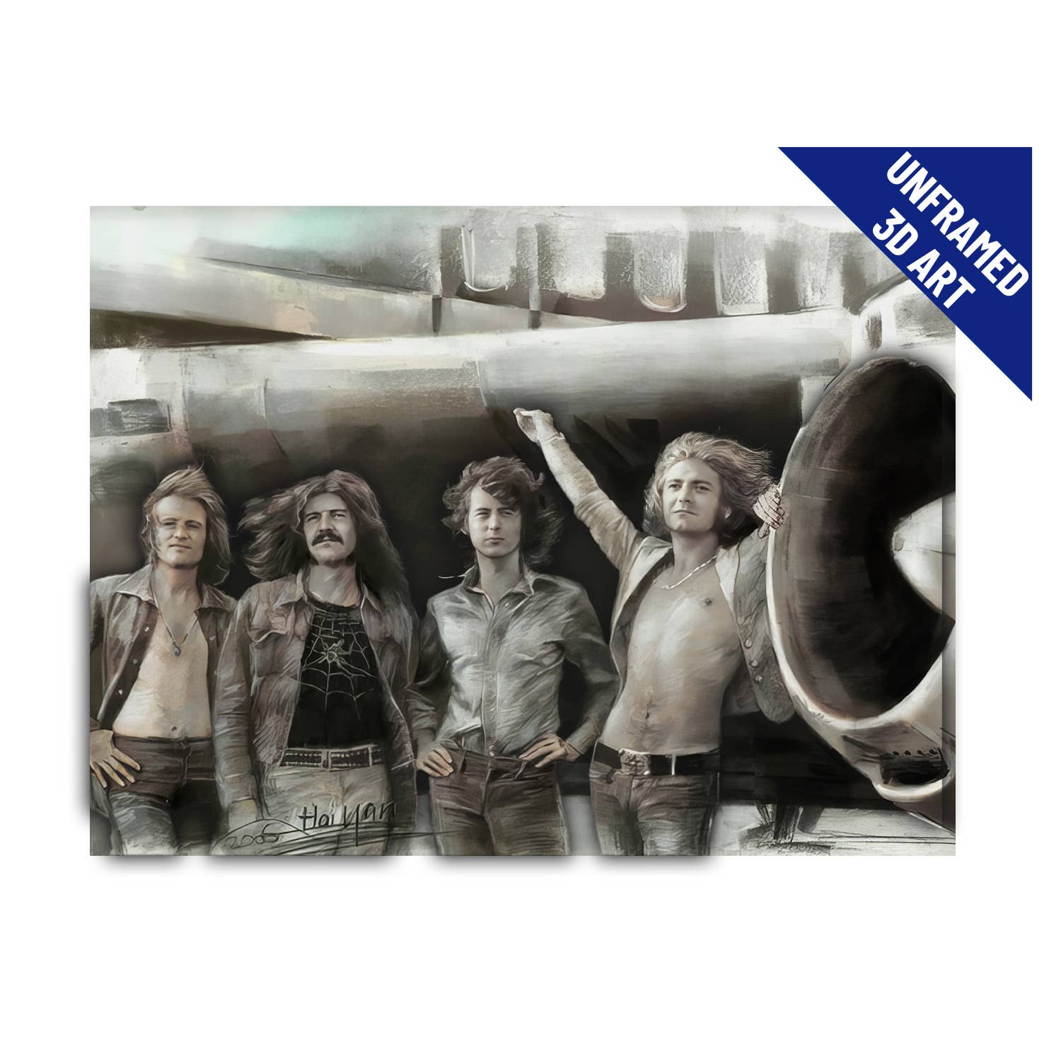Lentics - Wholesale Art Print - Led Zeppelin Classic Rock Band 3D Lenticular Print Art0