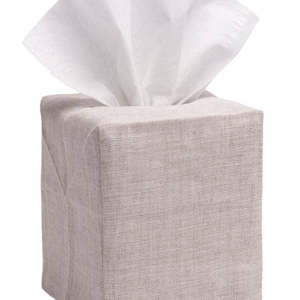 Jacaranda Living - Wholesale Tissue-doosje - Tissueboxhoes - Natuurlijke Linnen / Katoen, Geen Borduurwerk