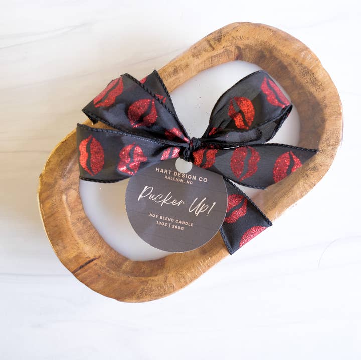 Hart Design Co - Wholesale Jar/Filled Candle - Pucker Up | Valentine's Gift Candle LIMITED EDITION1