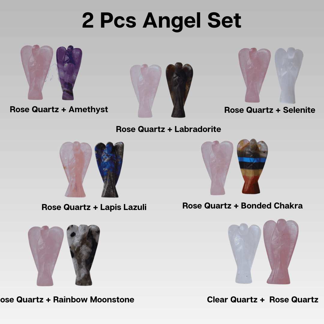 Soothing Crystals - Wholesale Decorative Figurine - Gemstone Angels | Rose Quartz | Pocket Angel | Crystal Angel1