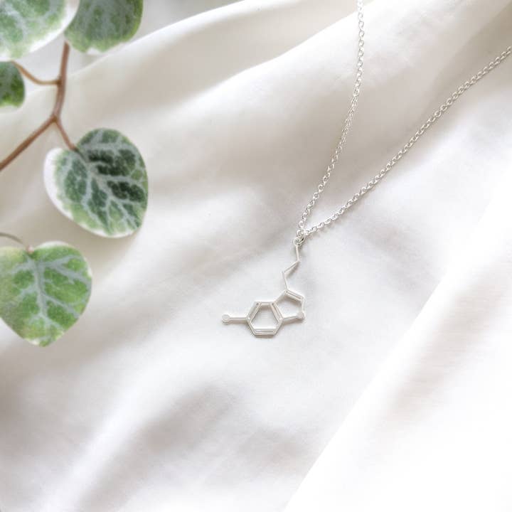 Shany Design Studio - Wholesale Pendant/Charm Necklace - Serotonin Molecule Necklace Gold / Silver4