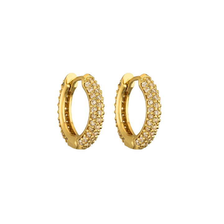 Classic diamond hoops white for wholesale by Rosies