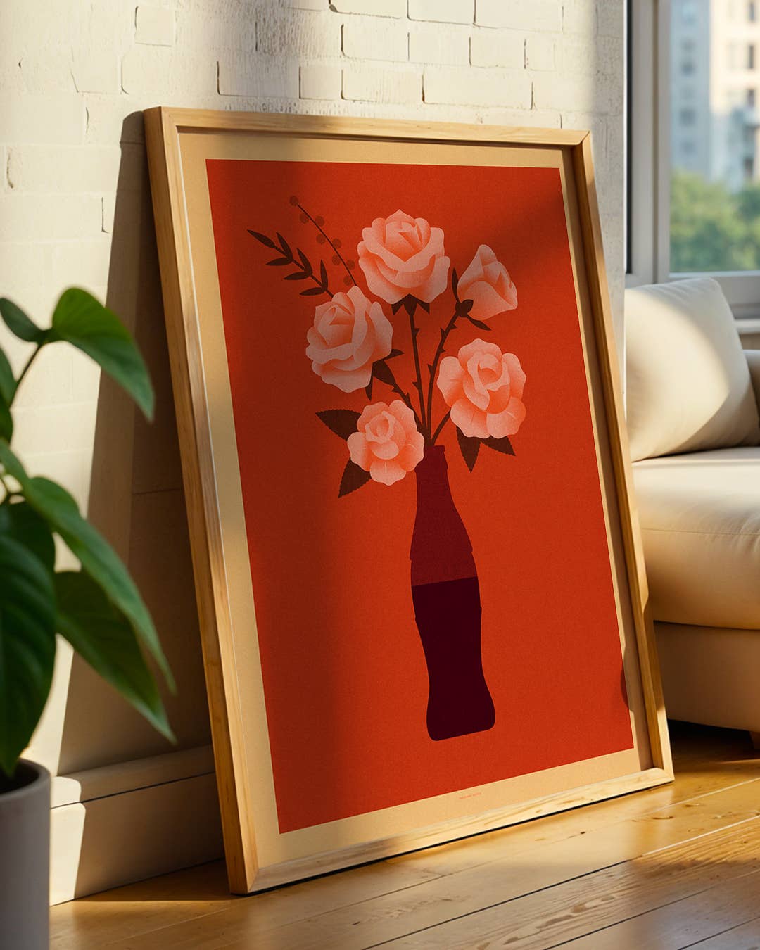Telegramme Paper Co. - Wholesale Art Print - Roses Coke Bottle Bouquet3