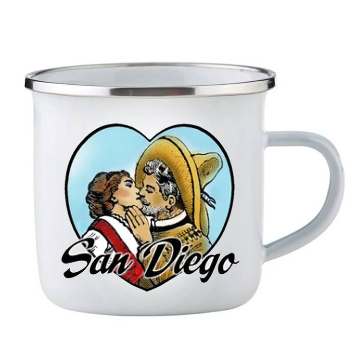 Posada's Lovers/Coupe en émail pour la vente par Bronze Baboon