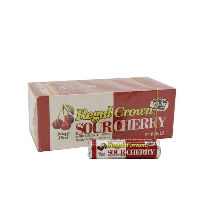 Grandpa Joe's Candy Shop - Wholesale Hard Candy - Regal Crown Candy Sour Cherry, 24ct