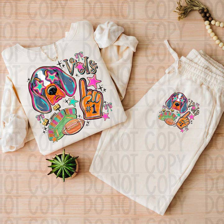 Retro Vols Jogger Set for wholesale by FaithHopeFashionsLLC