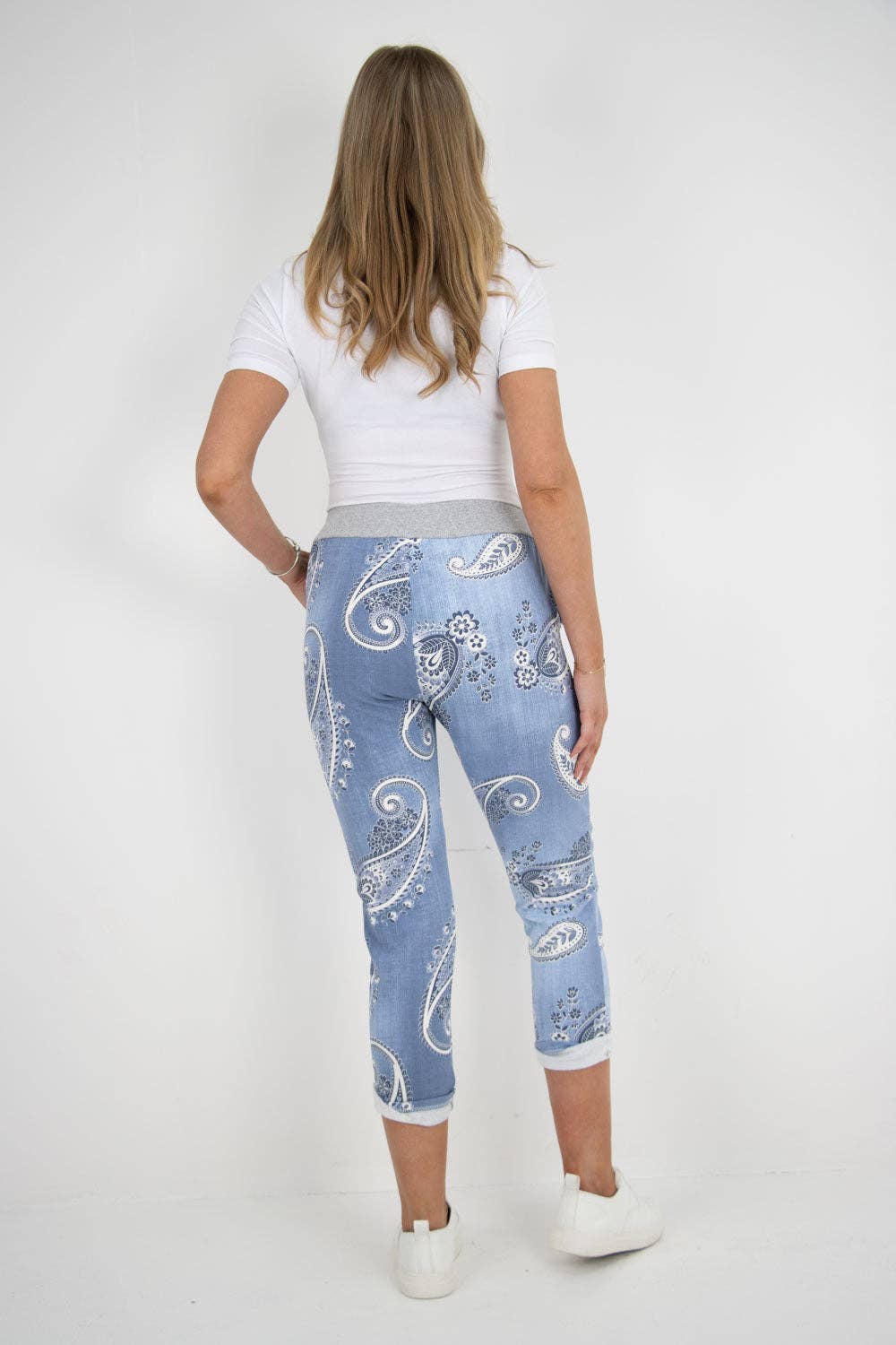 Miss Bold - Wholesale Pants - Women's - Italian Printed Cotton Ladies Trouser29