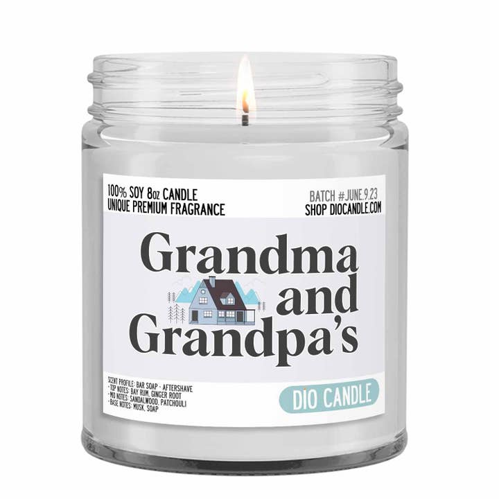 Grandparents House Candle for wholesale by Dio Candle Company