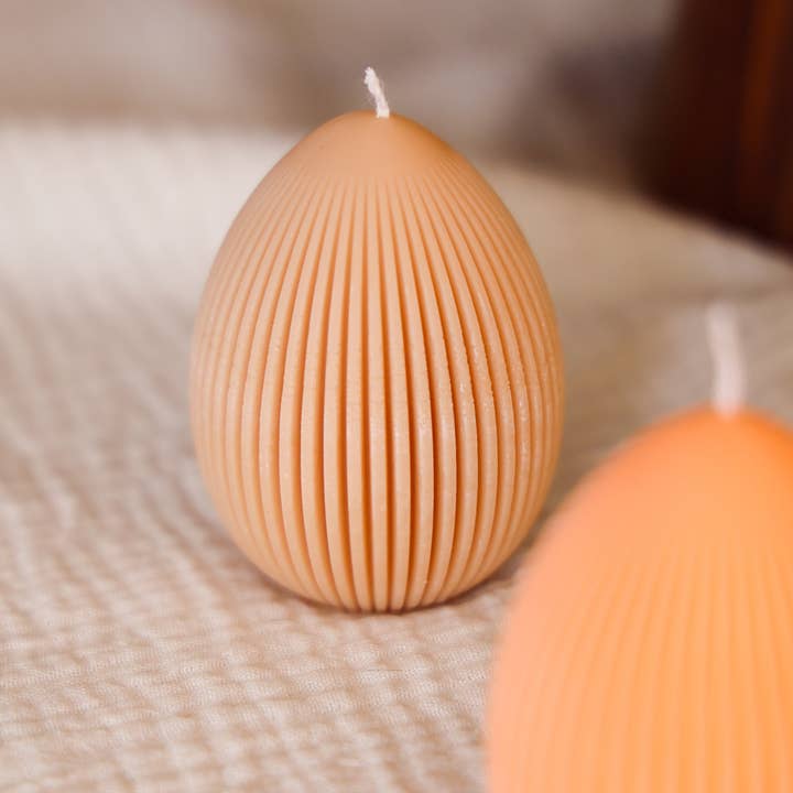 Niki Candle - Venta al por mayor Velas de diseño llamativo - Huevo de Pascua acanalado