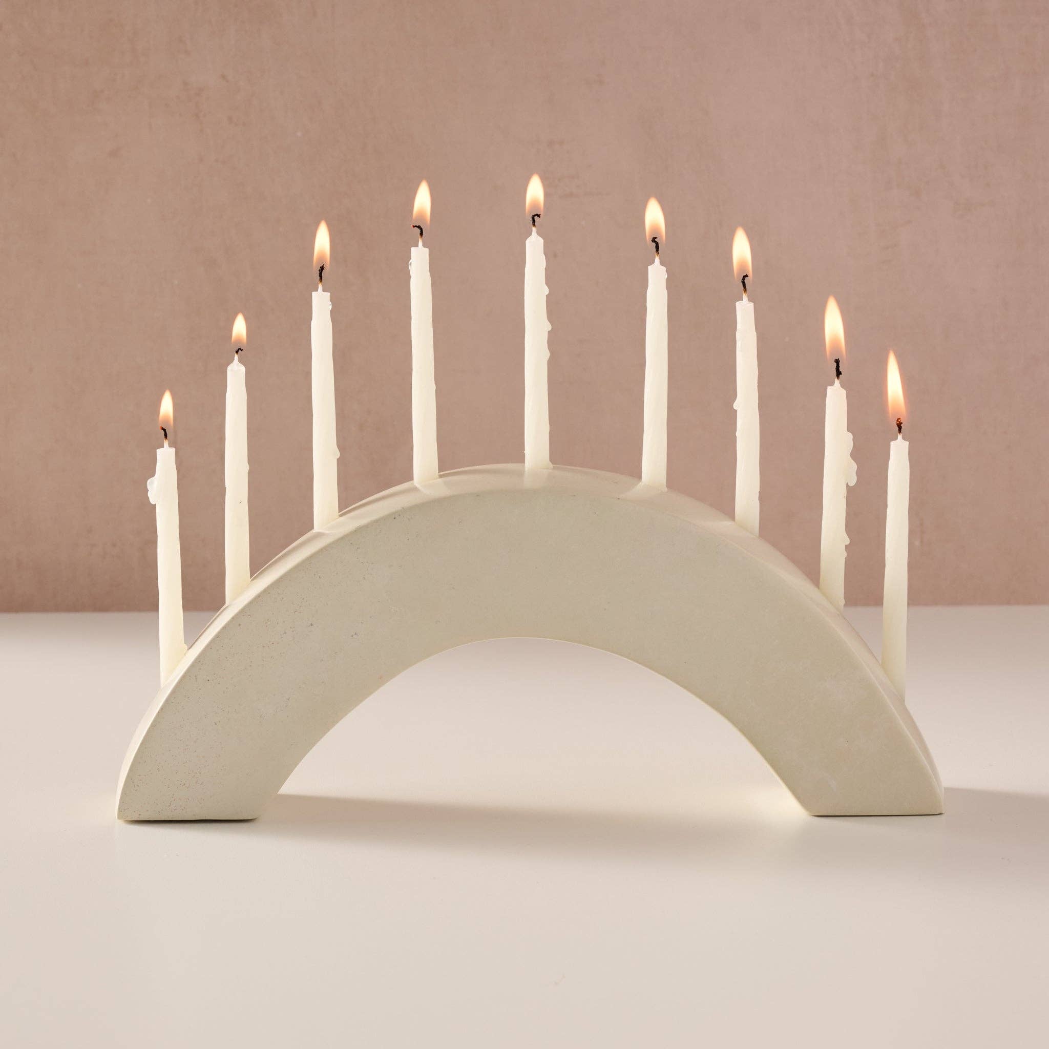Ten Thousand Villages - Wholesale Menorah - Ahadi Arch Soapstone Menorah2