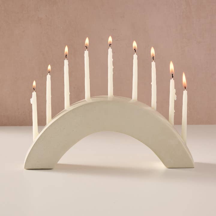 Ten Thousand Villages - Wholesale Menorah - Ahadi Arch Soapstone Menorah2