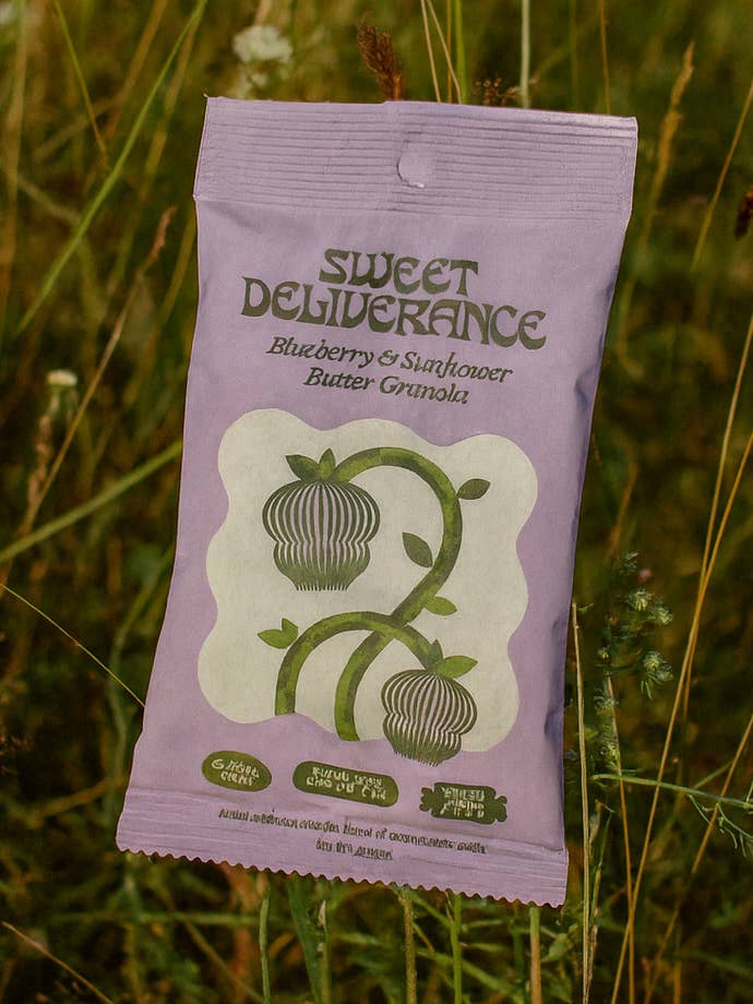 Blueberry & Sunflower Butter Granola: Snack Pack for wholesale by Sweet Deliverance