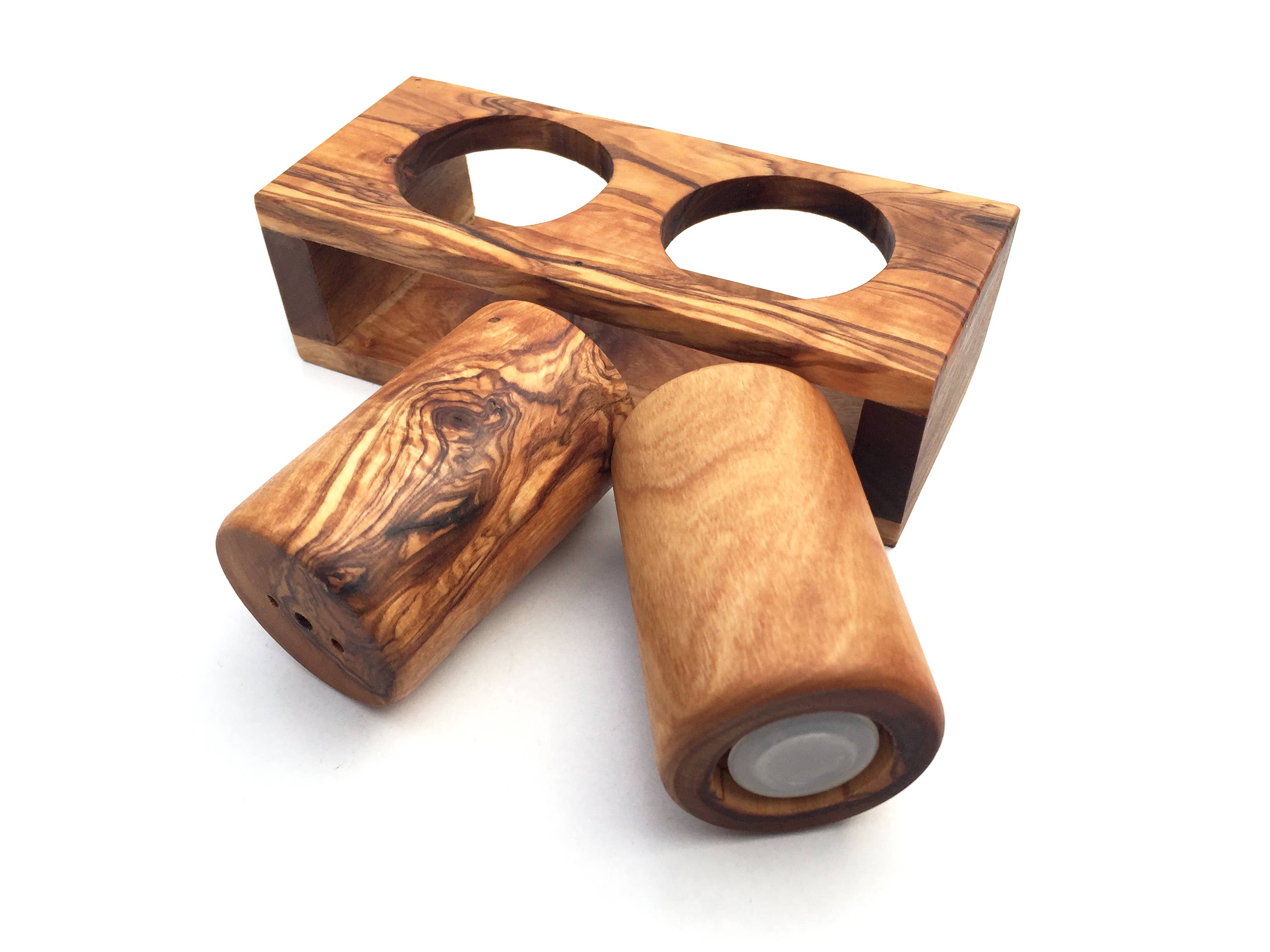 medina mood - Wholesale Zout-en pepersetje - Zout- en peperstrooierstation van olijfhout5