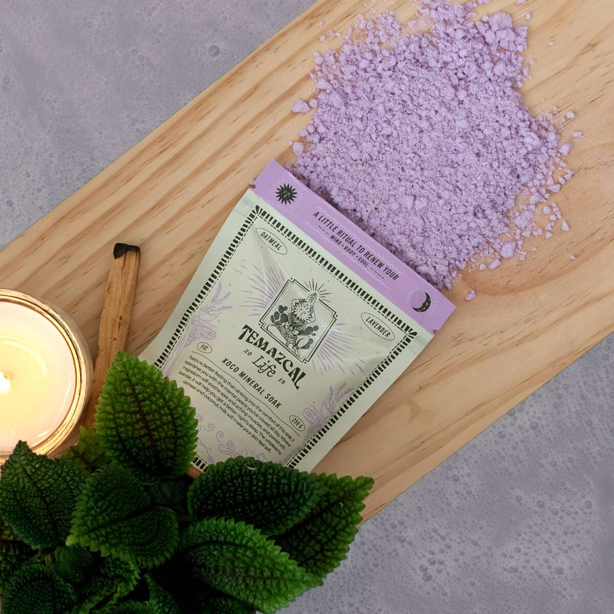Temazcal Life® - Wholesale Bath Soak/Milk - Xoco Soothing Magnesium Bath Soak | Lavender | 9 oz2