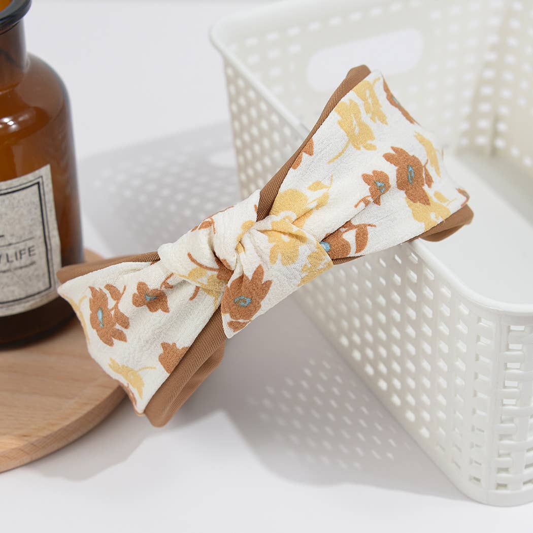 TheDivaSoap - Wholesale Fashion Headband - Women's - Floral Cross Knotted Headband2