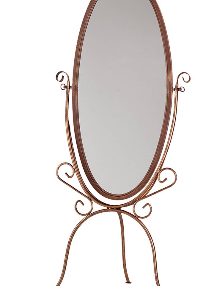Boutique Cobblestone Cheval Floor Mirror - 60"H for wholesale by Store Supply Warehouse