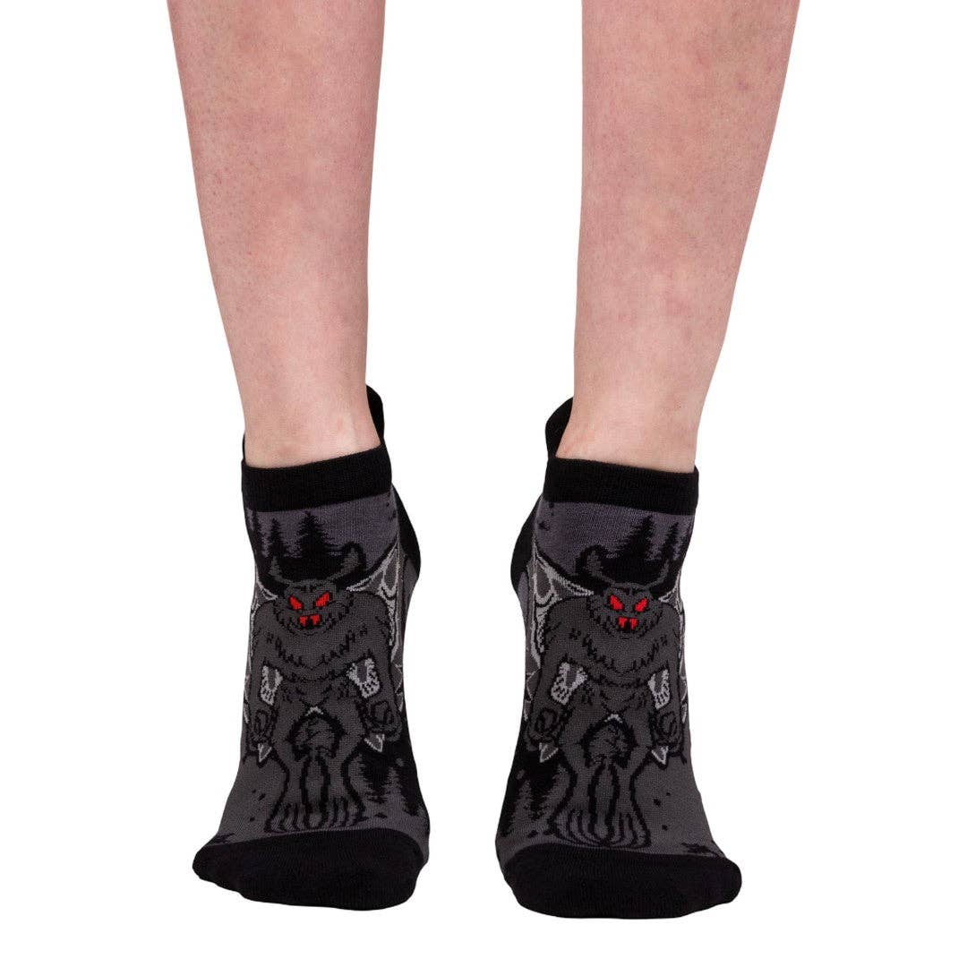 FootClothes LLC - Wholesale Socks - Unisex - Mothman Ankle Socks0