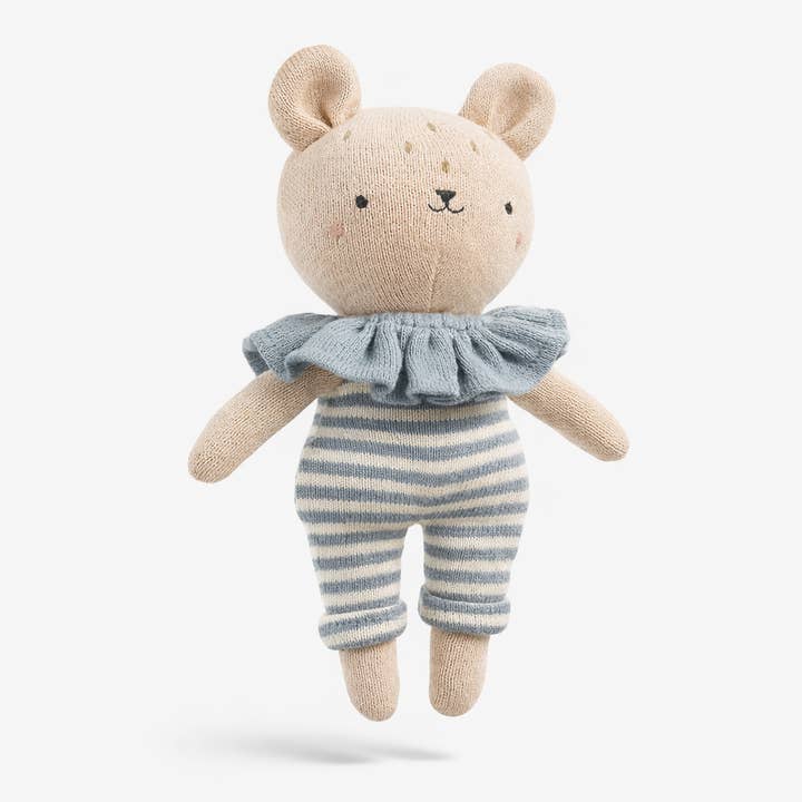 Jouet ours en tricot – Peluche douce pour cadeau de naissance pour la vente par Little Otja