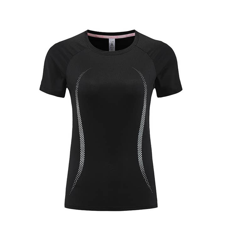 WONDERXFANS - Wholesale Athletic top – Women′s - Women's Short Sleeve Yoga Sport T-shirt5