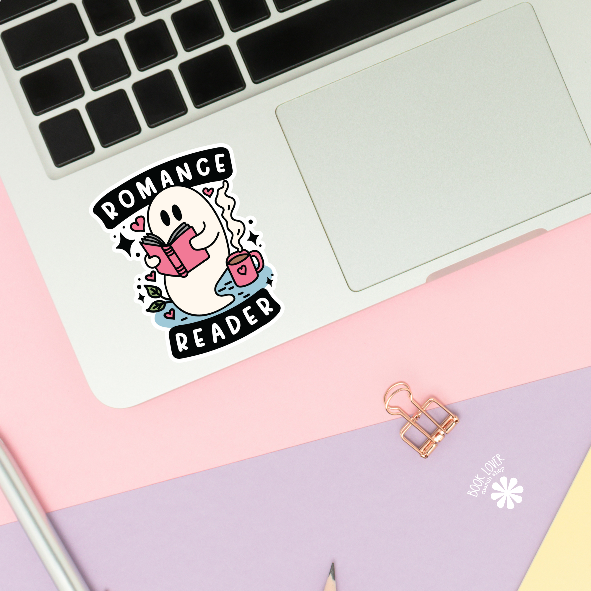 Book Lover Merch Shop - Wholesale Sticker - Romance Reader Ghost Stickers / Bookish Stickers1