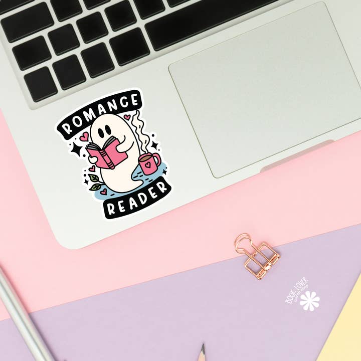 Book Lover Merch Shop - Wholesale Sticker - Romance Reader Ghost Stickers / Bookish Stickers1