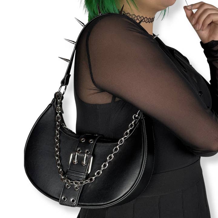 Wicked Misfit Chain & Spikes Handbag / Shoulder Bags for wholesale by Wicked Misfit